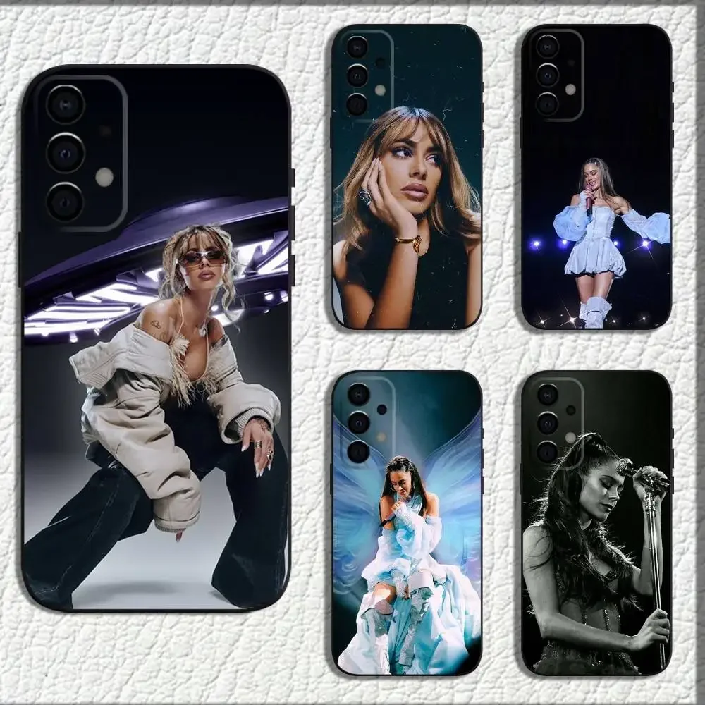 

M-Martina singer TINI Stoessel Phone Case For Samsung Galaxy A73,72,71,A52,51,40,41,A22,A32,31,A13,12,Note20 Soft Black Shell