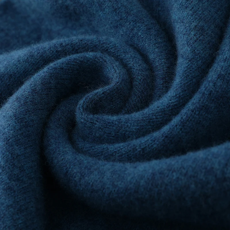 رشاقته وهمية الرقبة الرجال 100% رداء علوي من الصوف كم طويل البلوز الخريف الشتاء الأساسية تريكو غير رسمي جودة عالية لينة بلوزات جديدة