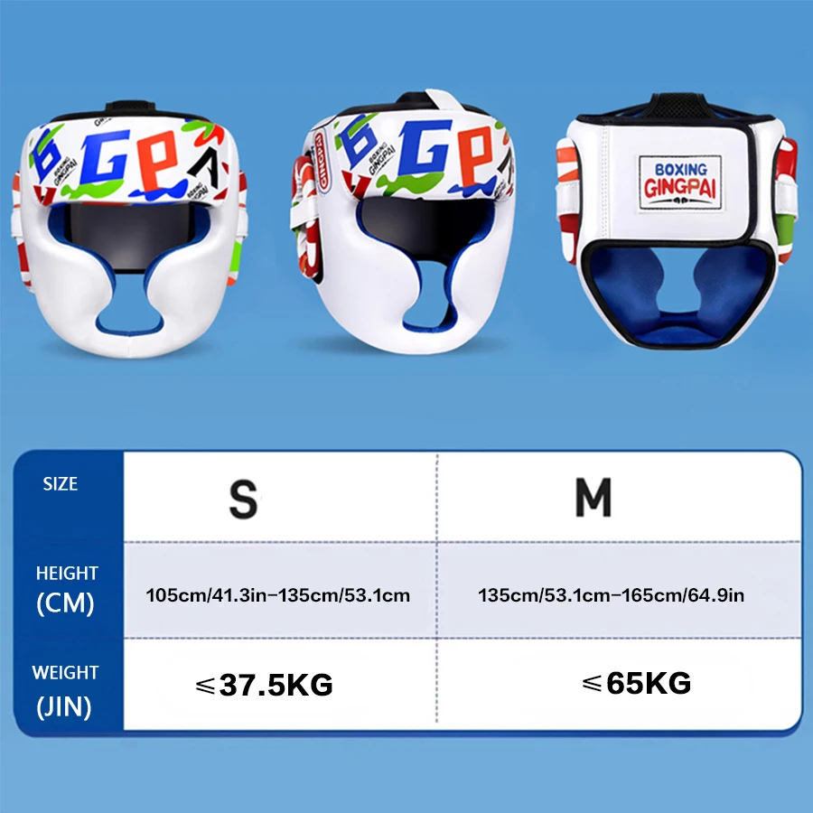 Children's Boxing helmet combat head mask head cover Sanda protective gear head cover crossbeam monkey face taekwondo