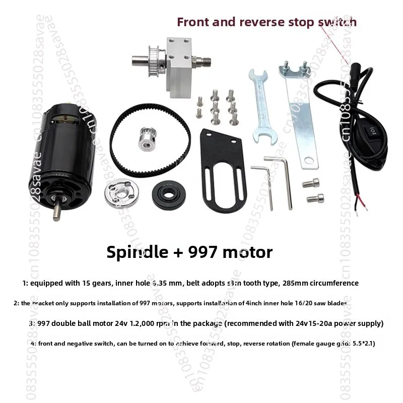 Lift Table Saw Spindle Micro Lift Table Saw Bearing Seat Diy Cutting Saw Depth Adjustment Kit 997 Motor Spindle Assembly