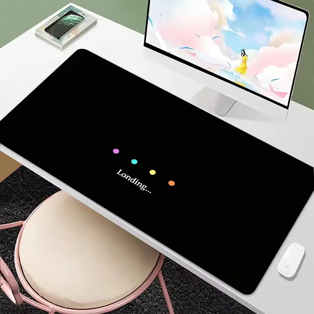 Simple Loading Graphic Art Non‑Slip Rubber MousePad For Precise Mouse Control Gaming Laptop Desktop Work And Daily Entertainment