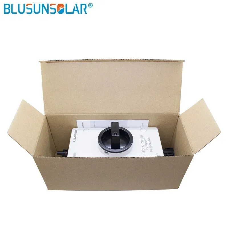 1 PCS/Lot Hot Selling High Quality Solar Electrical DC Isolator Switch with 2 Pairs PV Connectors for Solar Power SystemSolar