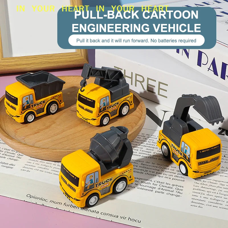 

1Pcs Kids Toy Car Inertia Sanitation Truck Models Pull Back Engineering Vehicle Boys Toys For Children Ideal Gifts For Boys Kids