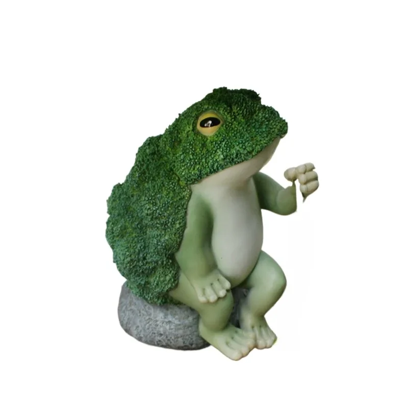 

Vegetable Fruit Animal Sculpture Cartoon Corn Rabbit Durian Pineapple Hedgehog Broccoli Frog Garden Home Decoration Resin Statue