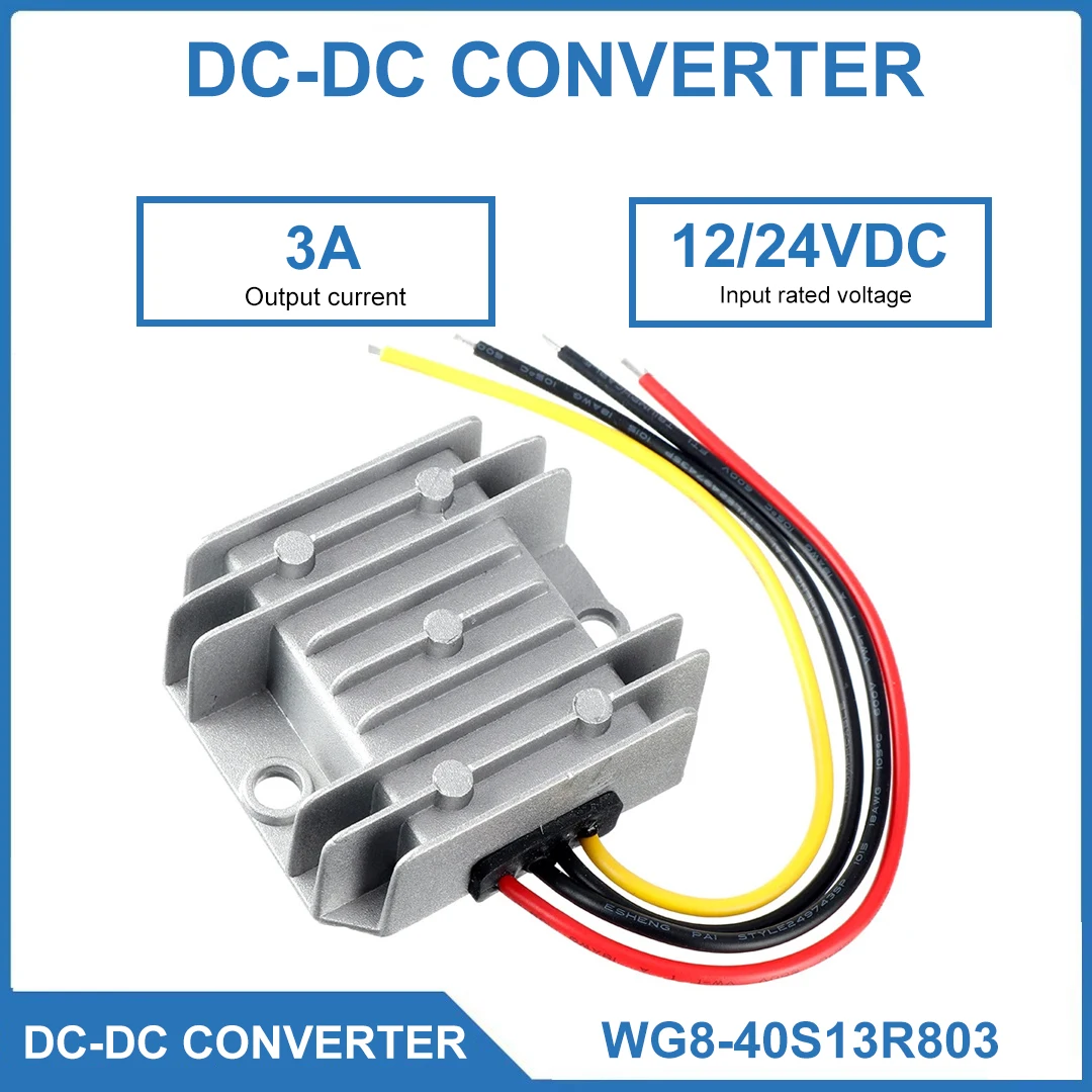 

3A DC Power Converter Voltage Stabilizer Automatic Voltage Increase And Decrease 8-40V To 13.8V High Stable Output