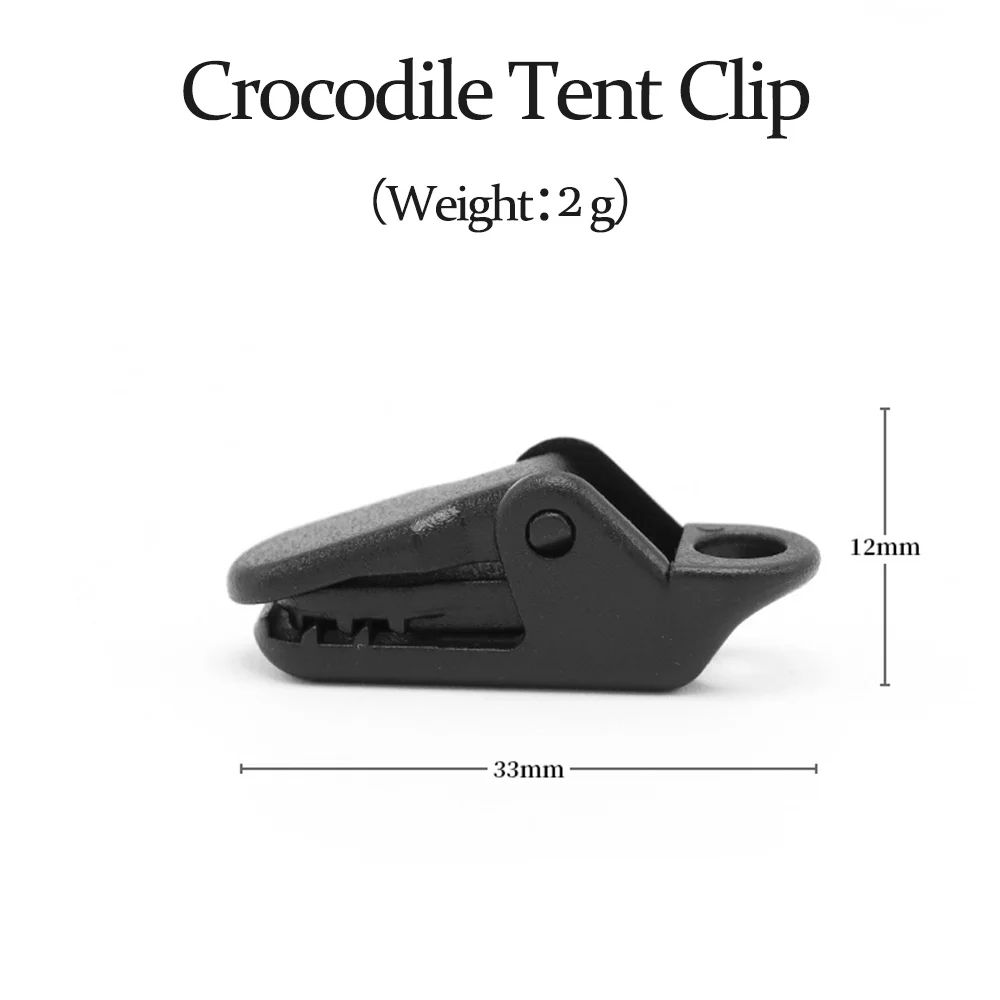 Crocodile Mouth Style Tent Clip Waterproof Canopy Clip Snap Oilcloth Clip Outdoor Camping Shade Net Fixing Clip Tent Accessories