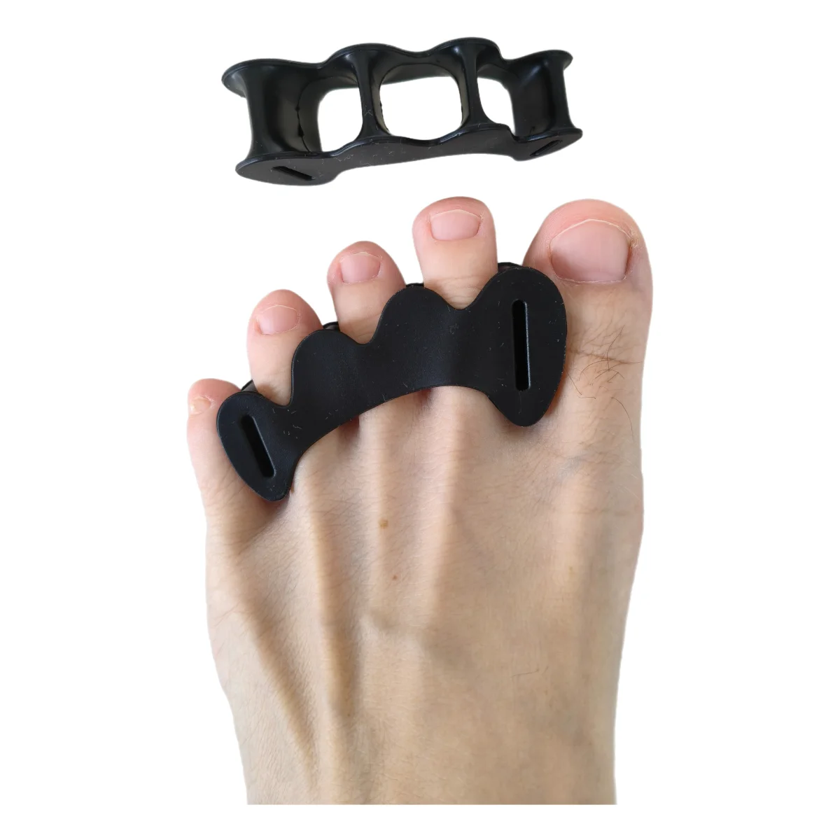 1/2/3/4Pairs Hard Gel Toe Separator 3 Colors Fingers Bunion Silicone Hammer Toes Corrector Straighteners Overlapping Toes