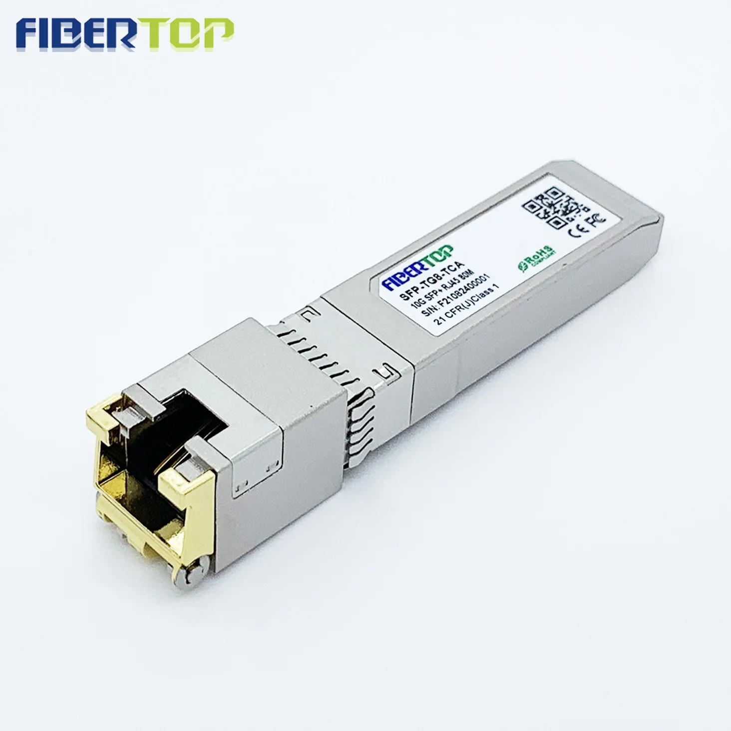 Fibertop 10GBASE-T SFP+ 10G Copper RJ-45 80m Industrial Transceiver Module For Netgear AXM766