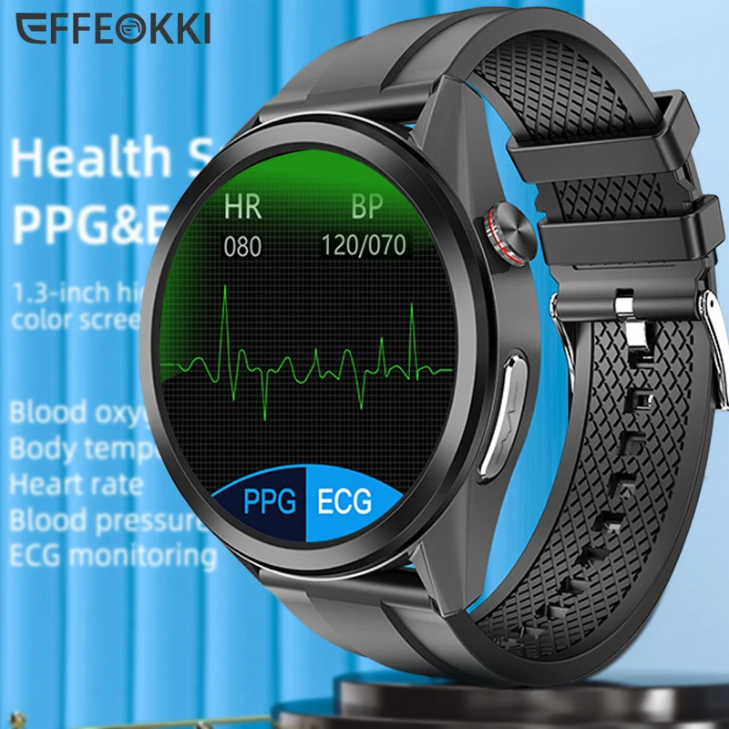 ECG PPG Smart Watch 2023 Temperature Men Women 24 Hour Sleep Monitoring Smartwatch ECG PPG Blood Pressure Oxygen Professional