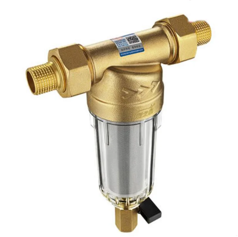 Предварительный фильтр для воды. Первый шаг системы очистки воды. 59, латунь, 40 микрон, сетка из нержавеющей стали, сборная D240.