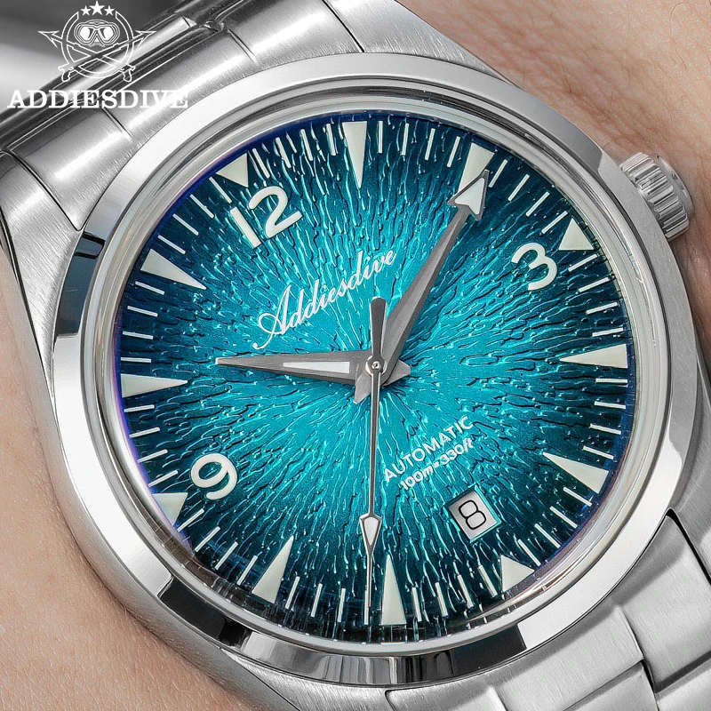 

ADDIESDIVE Men Automatic Mechanical Watch Luxury 316L Stainless Steel Diver Watch Japan Movement BGW9 Luminous 100M Waterproof