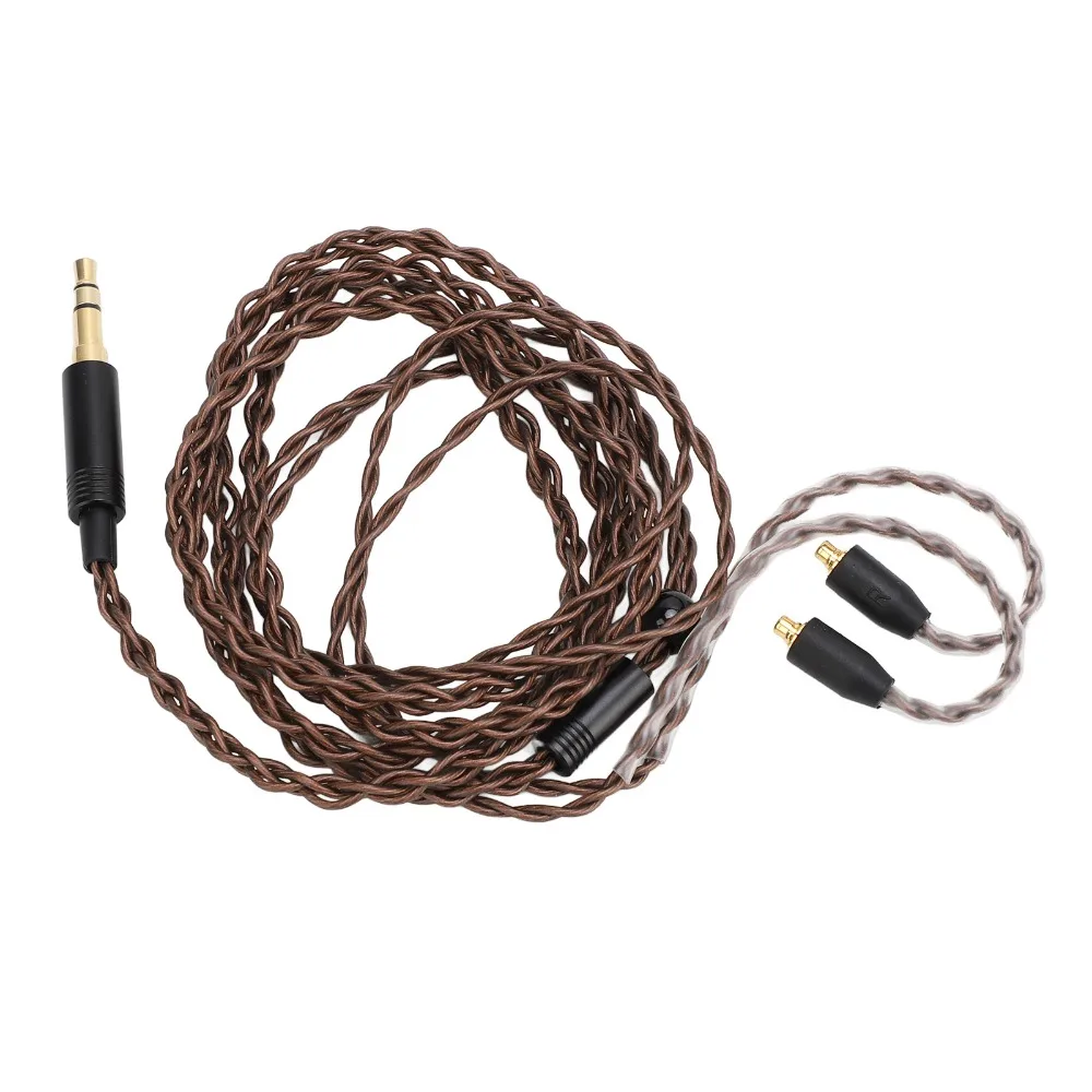 

Lossless Sound 3.5MM to MMCX Cable Plug and Play 4 Strands Woven Earphone Cable for SE535 UE900 for TINHIFI T2 for WESTONE ES10
