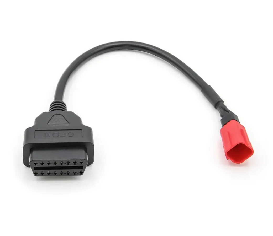 OBD2 16pin To 6 Pin for Honda 6pin Motorcycle Fault Detection Scanner Transfer Connector 6P Cable for Honda Country IV Motorbike