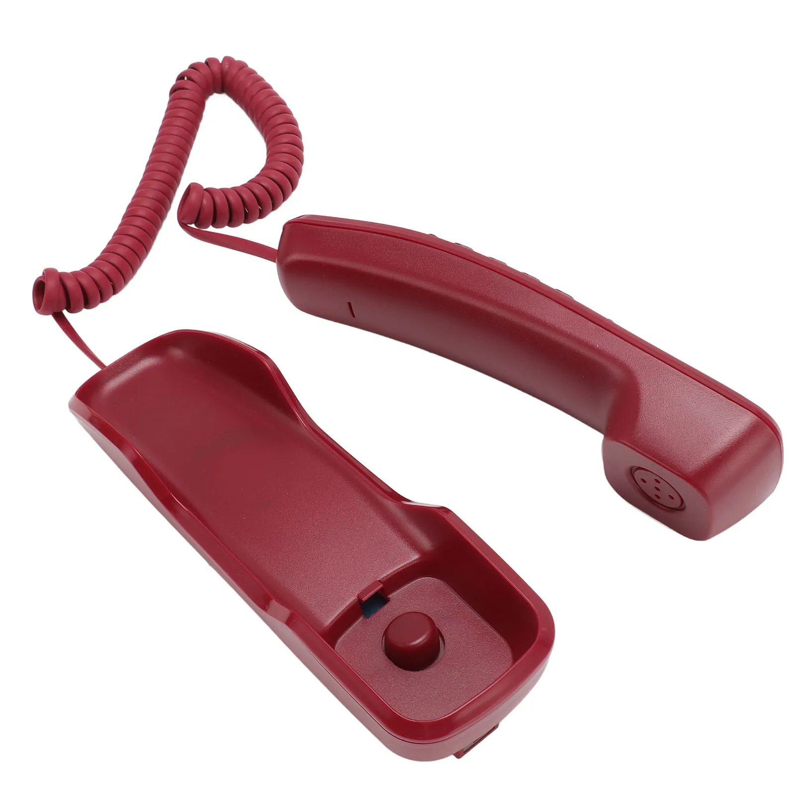 هاتف سلكي مثبت على الحائط مع عرض معرف المتصل ، هاتف أرضي ، هاتف ثابت سلكي لسطح المكتب للمنزل والفندق والمكتب والأحمر