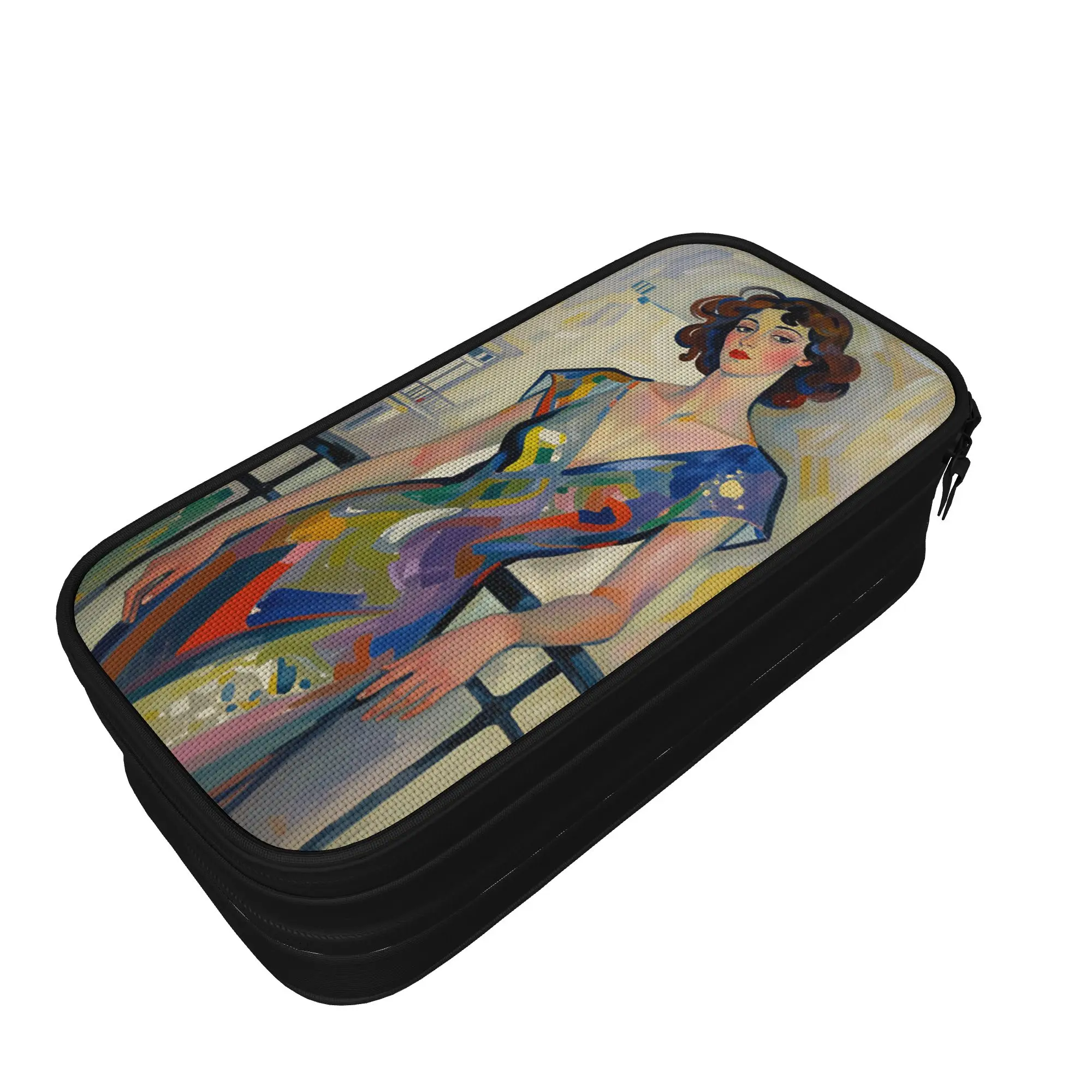 Amadeo Modigliani Pencil Case  College Pencil Bag Students Canvas Fashion School Pencil Cases Printed Stationery Organizer