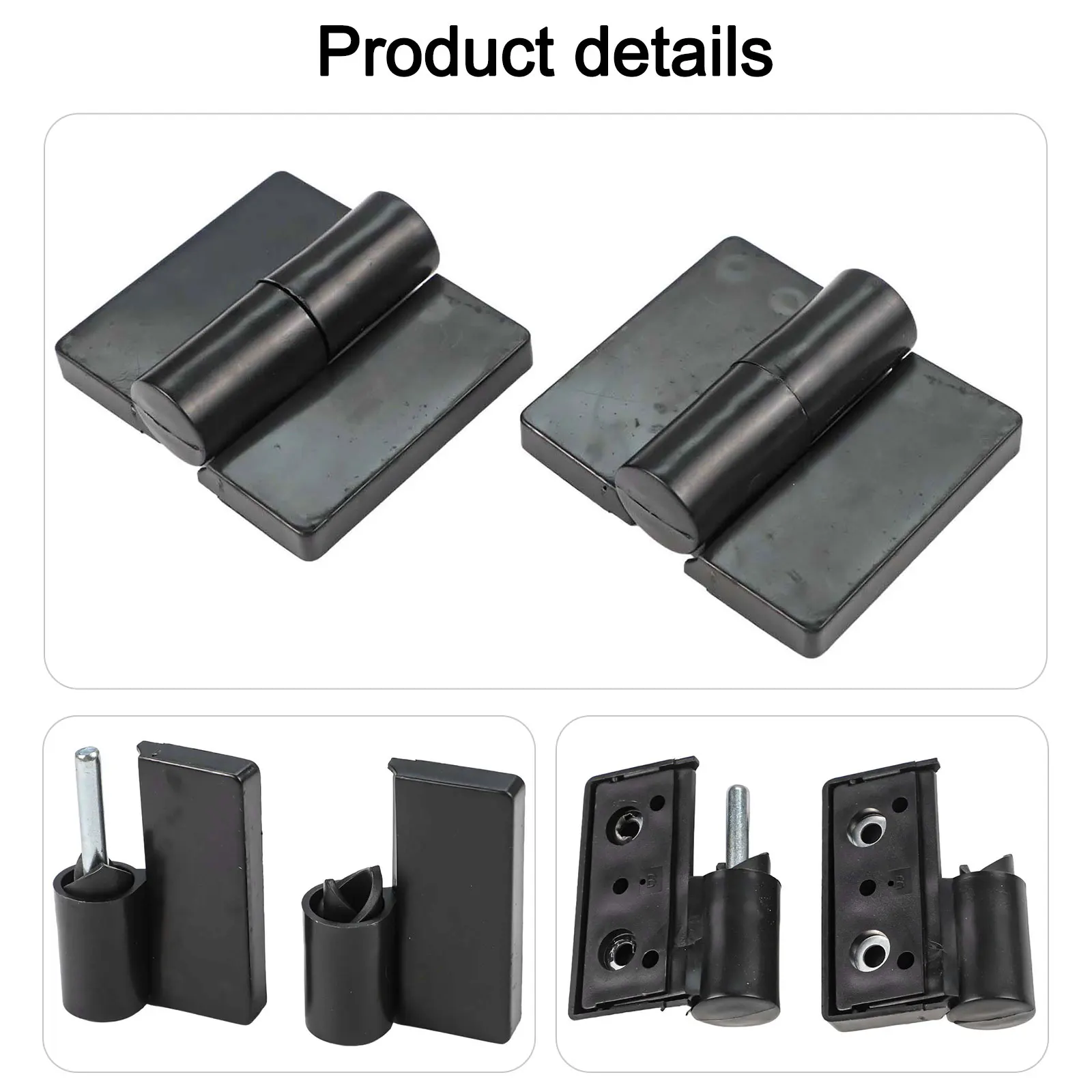 جودة عالية مفيدة العلامة التجارية الجديدة لباب المرحاض العام الأجهزة الباب المفصلي المفصلي أسود اللون 1 قطعة اكسسوارات النايلون