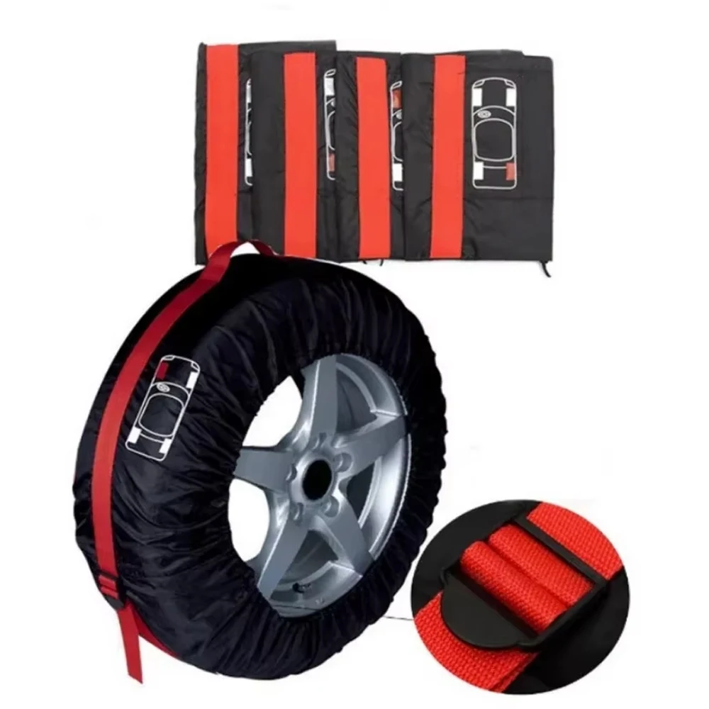 Car Spare Tire Cover Case Nylon Auto Wheel Tires Storage Bags Vehicle Tyre Waterproof Dust-proof Protector Styling Accessroies