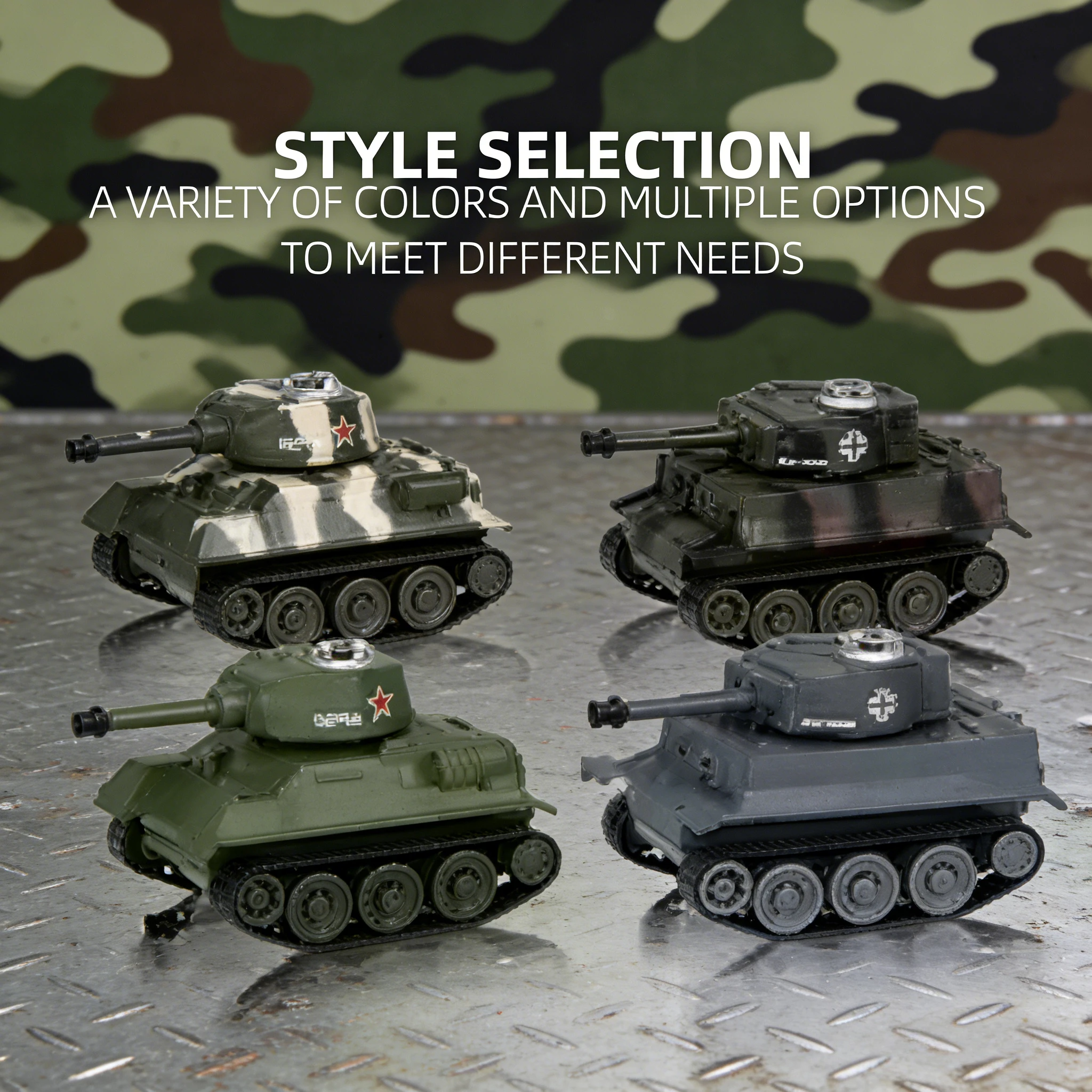 1:100 Schaal Mini Tiger RC Tank Model ImitateRemote Radio Afstandsbediening Tank Elektronische Jongens Speelgoed voor Kinderen Kids Geschenken