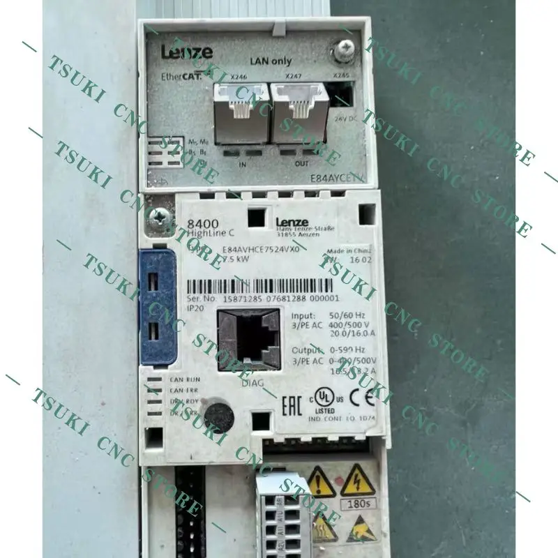 

Second hand E84AVHCE7524VX0 7.5kW inverter tested OK and shipped quickly