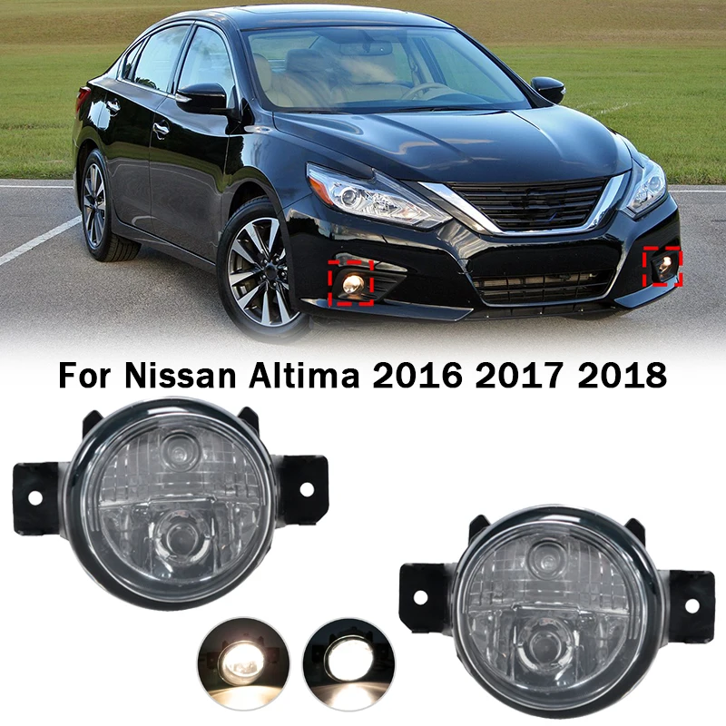 

Front Bumper Fog Light For Nissan Altima 2016 2017 2018 Daytime Running NI2592138 26155-1HA0B NI2593138 26150-1HA0B Left&Right