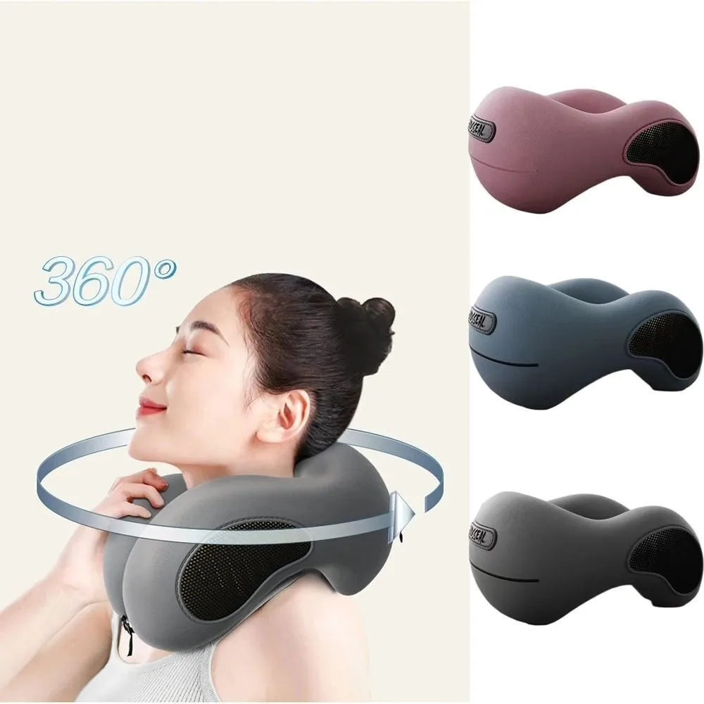 

New Comfortable Travel Pillow Portable Breathable Cover Neck Support Pillow Slow Rebound Airplane Nap Pillows