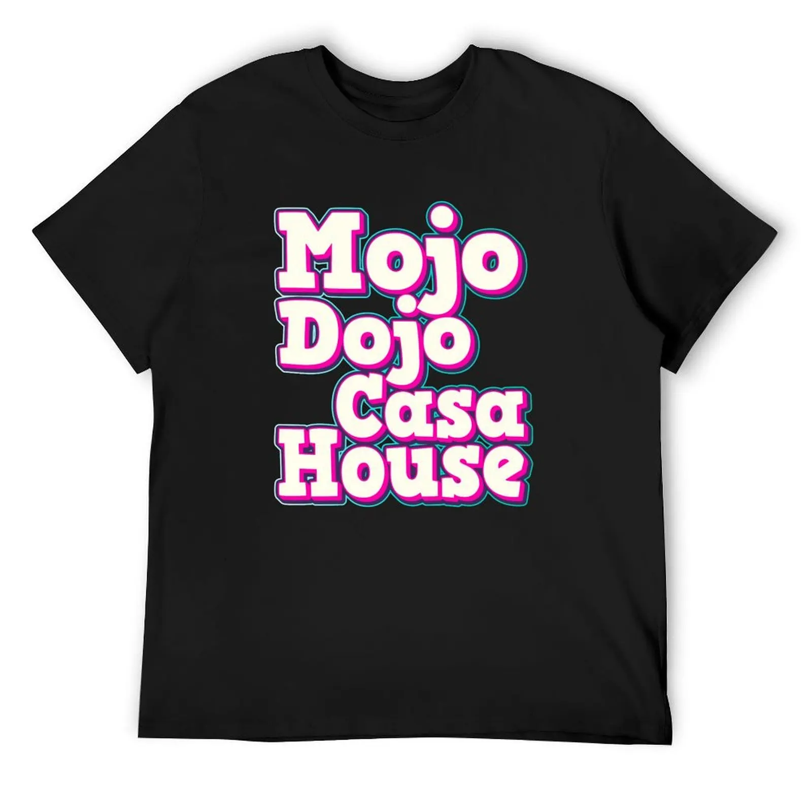 

Футболка Mojo Dojo Casa House, хлопковые футболки с рисунком, мужская одежда, мужские белые футболки