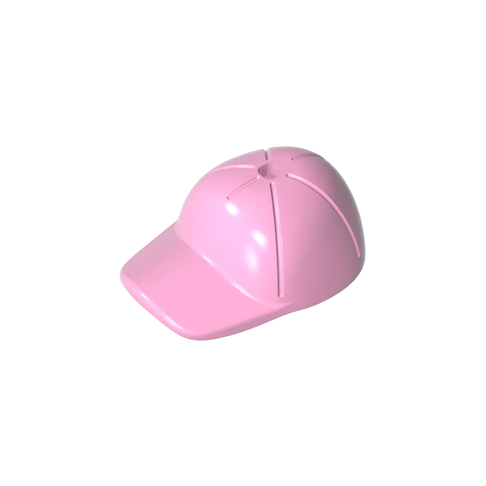 Gobricks GDS-2029 Minifig Cap Short Curved Bill with Seams and Hole on Topcompatible with lego11303 pieces of children\'s toys