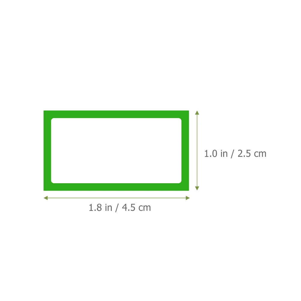 ملصقات علامات اسم ذاتية اللصق 4 لفات ملصقات مستطيلة ملونة لصناديق تخزين المنزل سهلة التقشير بدون غراء هدية هووسورمينغ
