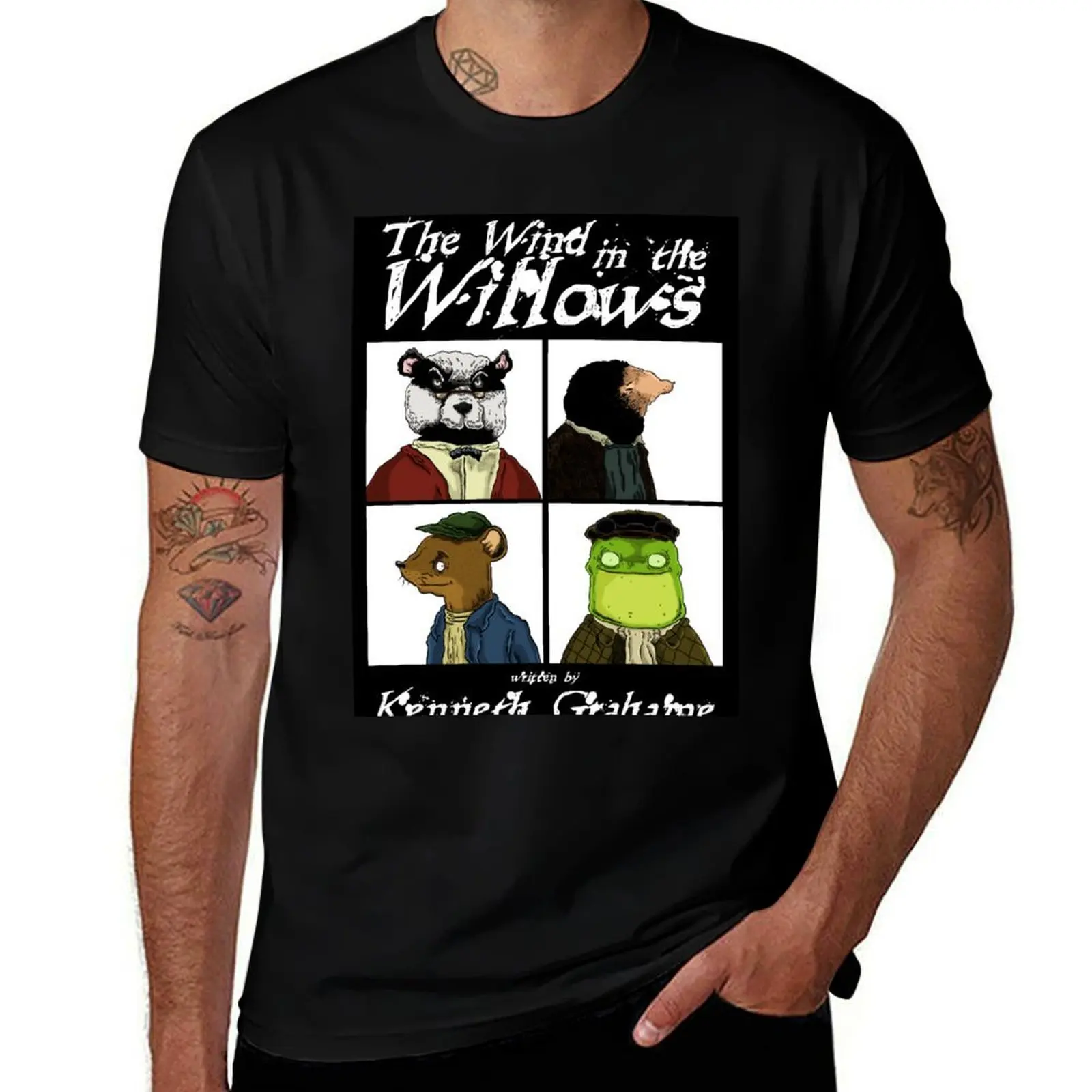 The Wind In The Willows T-Shirt Gym Wear Breathable Short Sleeve Tee T-Shirt