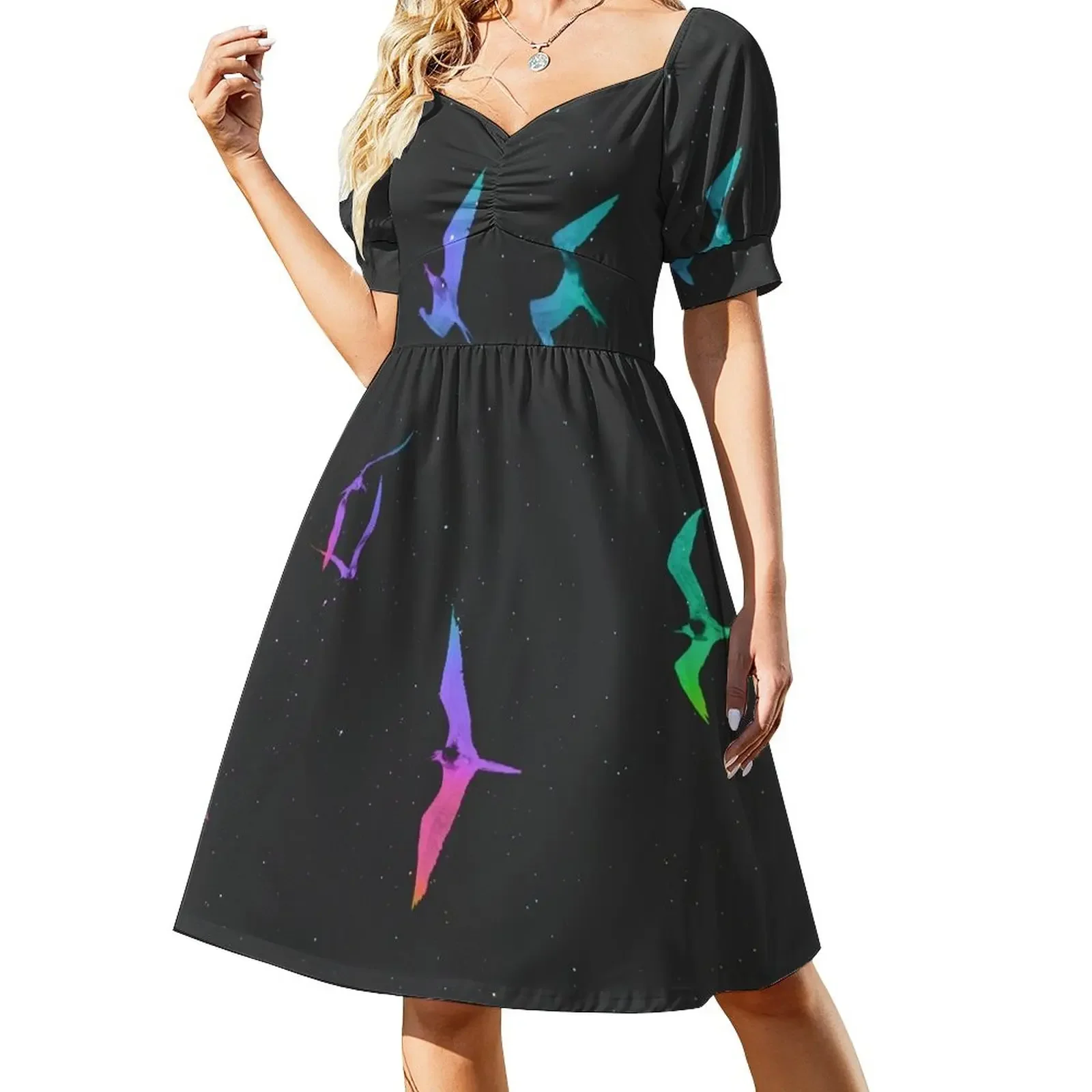 

MAGNIFICENT FRIGATEBIRD BY #BIZZARTINO Short-Sleeved Dress evening dress woman evening dresses ladies