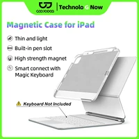 Funda magnética para iPad Pro 11 13 2024 M4 Air 6 Air 4/5 iPad Pro 12,9 funda Compatible con teclado mágico portalápices