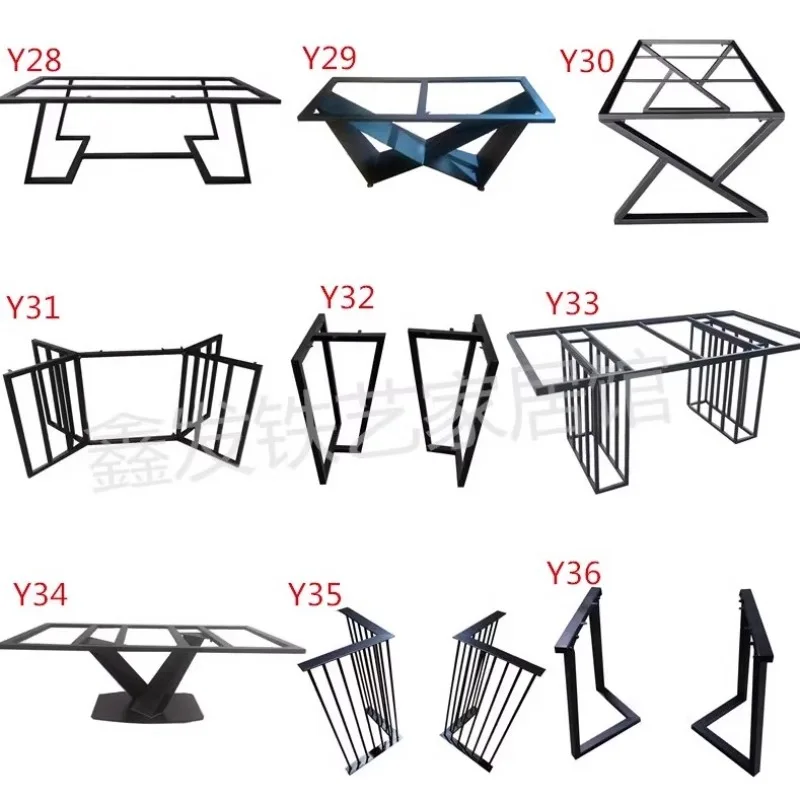 ขาโต๊ะเหล็กดัดแบบกำหนดเอง ขาเหล็กสำหรับโต๊ะกาแฟ/โต๊ะอาหารขนาดใหญ่