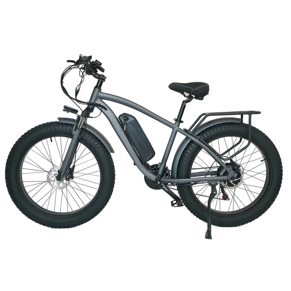 Adult Electric Road Bike 26 inch Fat Tire Electric Mountain Bike 500W Brushless Motor 48V 17AH Li-Po Battery LCD Display