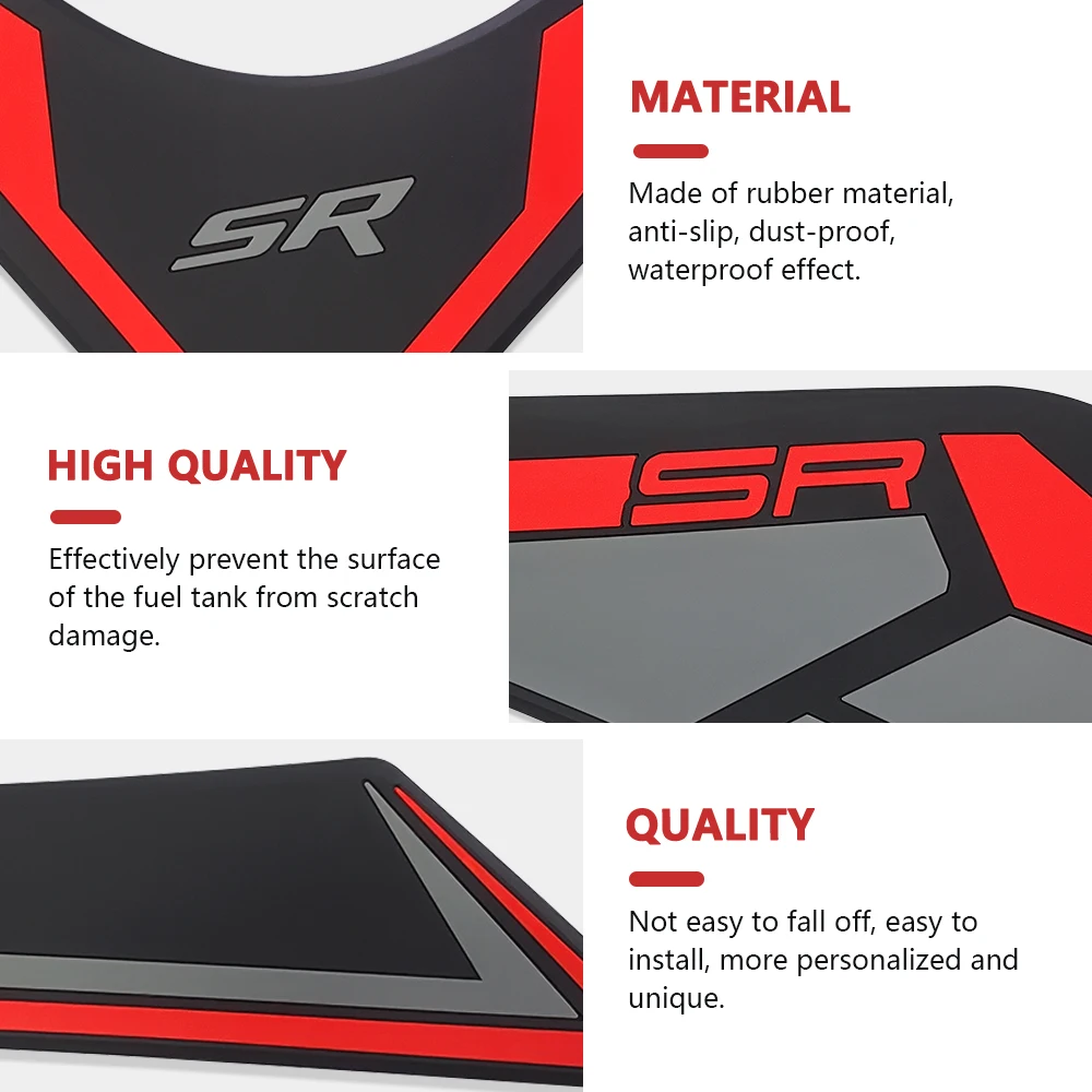 สติ๊กเกอร์กันรอยถังน้ำมันสำหรับรถมอเตอร์ไซค์ CFMOTO 450SR 2025 450SRS 2024 450srs 2022-2025 แผ่นรองกันลื่นถังน้ำมัน