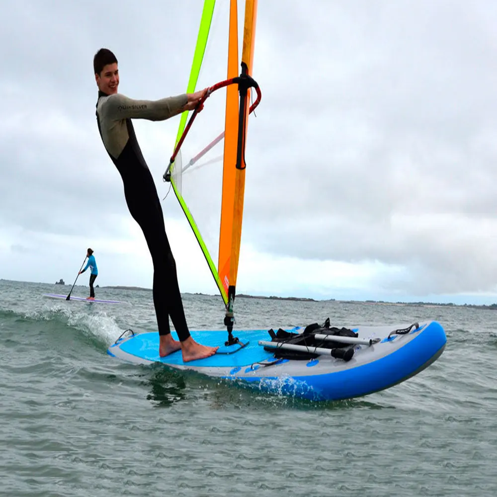 Wholesale Big Surfboard Inflatable Windsurfer Stand Up Paddle Board With Sail