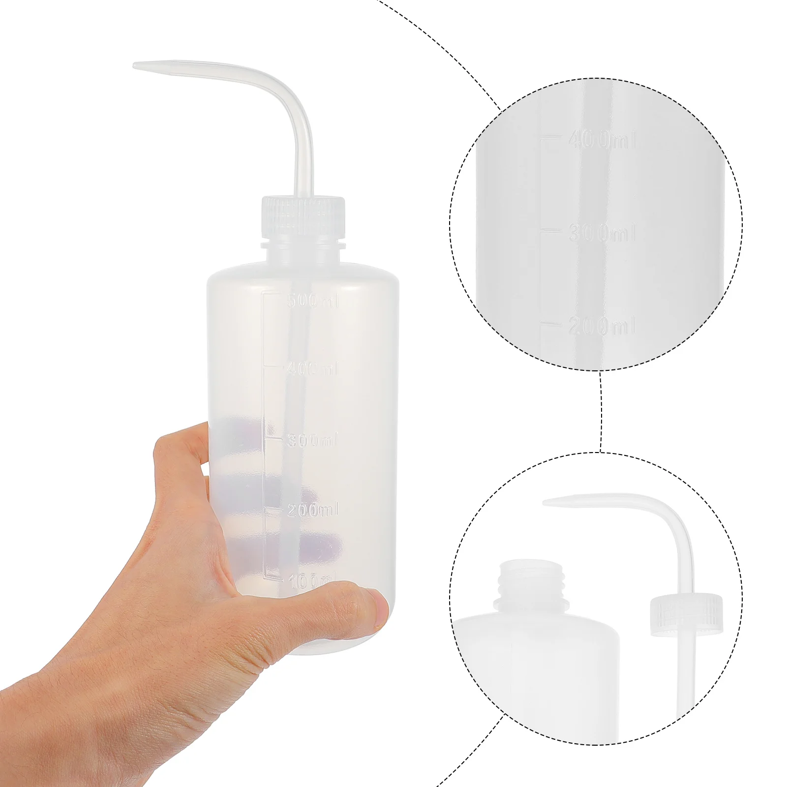 Refillable Plastic Washing Clear Scale Graduated For Hairdressing Salon Empty Squeeze Bottle Shampoo Lotion Liquid