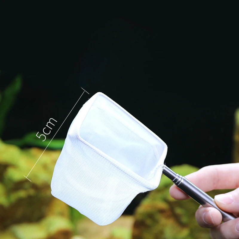 Aquarium Quadratisches Fischernetz Mit Saugnapf Ausziehbare Lange Griff Angelausrüstung Für Fang Fisch Garnelen Tank Saubere Lieferungen – Detail 5