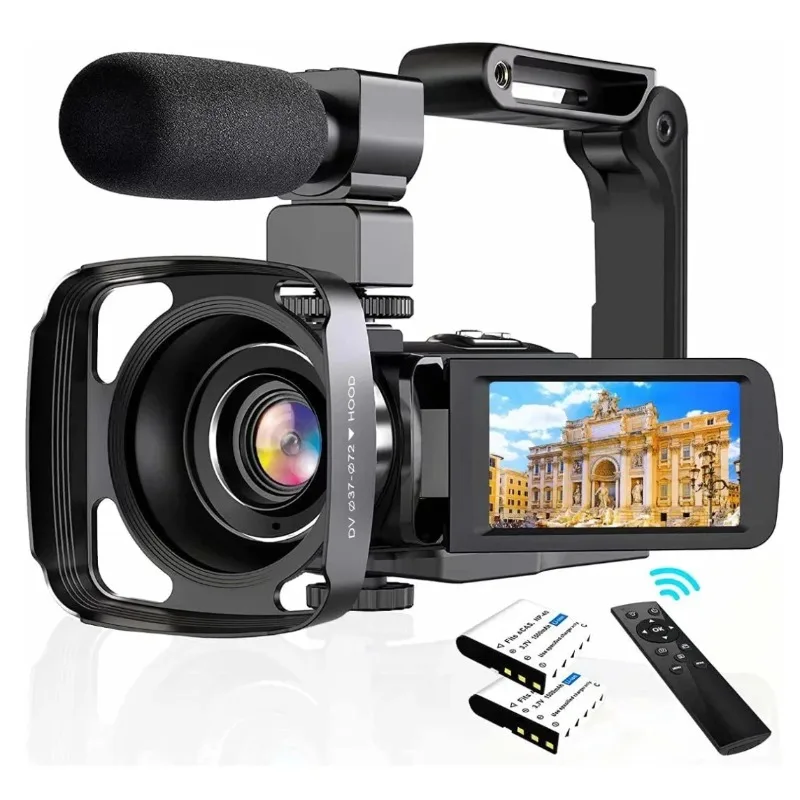 

Сенсорный экран HD 2,4 дюйма с защитой от сотрясений, функция ночного видения высокой четкости, видеокамеры 4k, профессиональные цифровые
