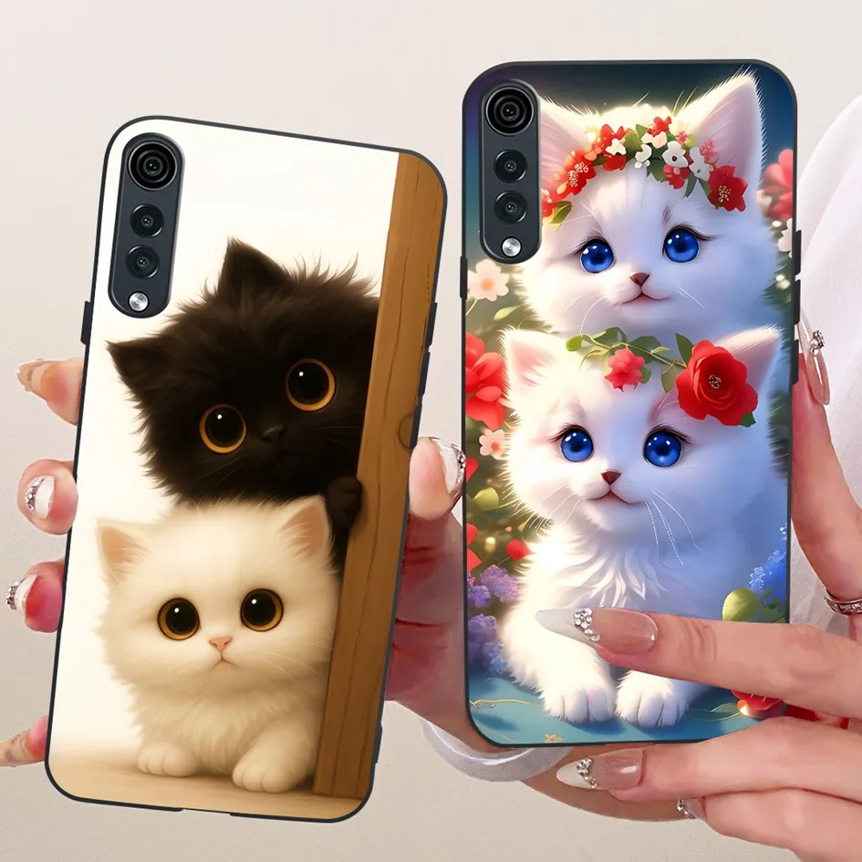 Case For LG Velvet 5G Cover LM-G900N Popular Flower Soft Black Silicone Protective Shell For LGVelvet 5G UW LMG910EMW Phone Bags view 5