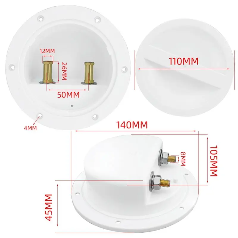

Prominent Cp-5095 Junction Box Sea Fishing Junction Box Electric Wheel Junction Box For RV Boat Sea Fishing 6V-32V Cp-5096