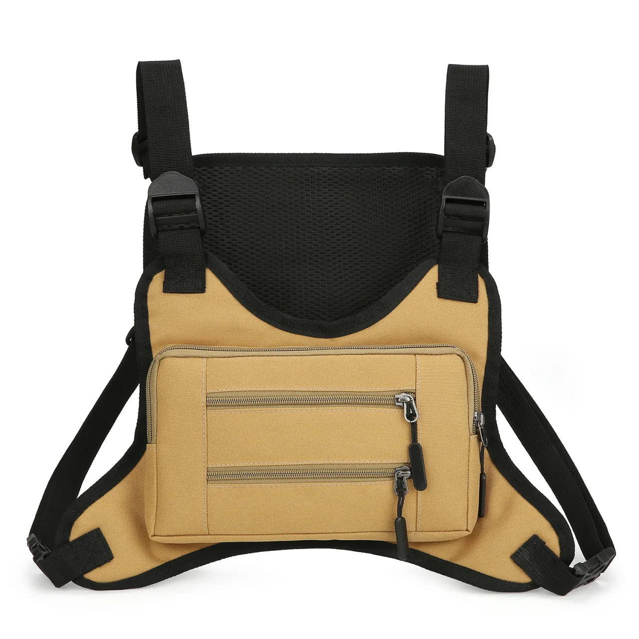 Mochila tática multiuso para homens, colete de ciclismo, bolsa esportiva com estampa digital camuflada, bolsa de equipamentos para treino e caminhada.