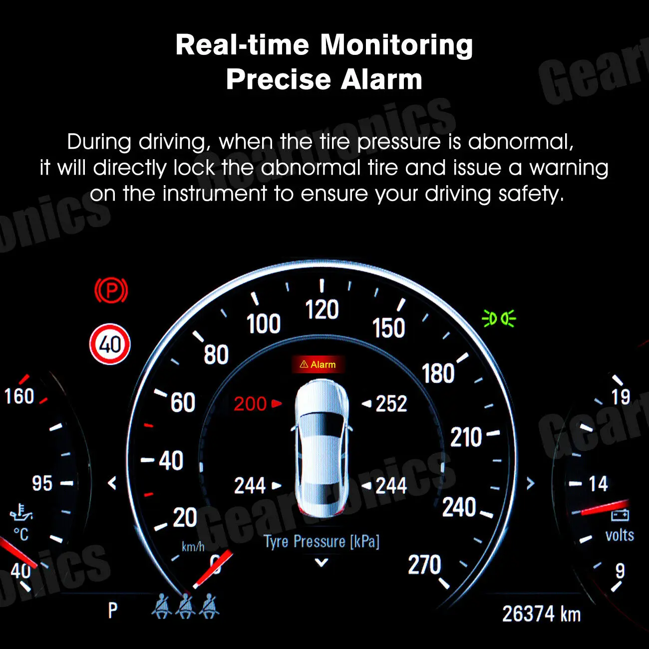 Sensor de presión de neumáticos de coche, accesorio para JAC S3 433MHZ, 3666200U2235 36662000U2235