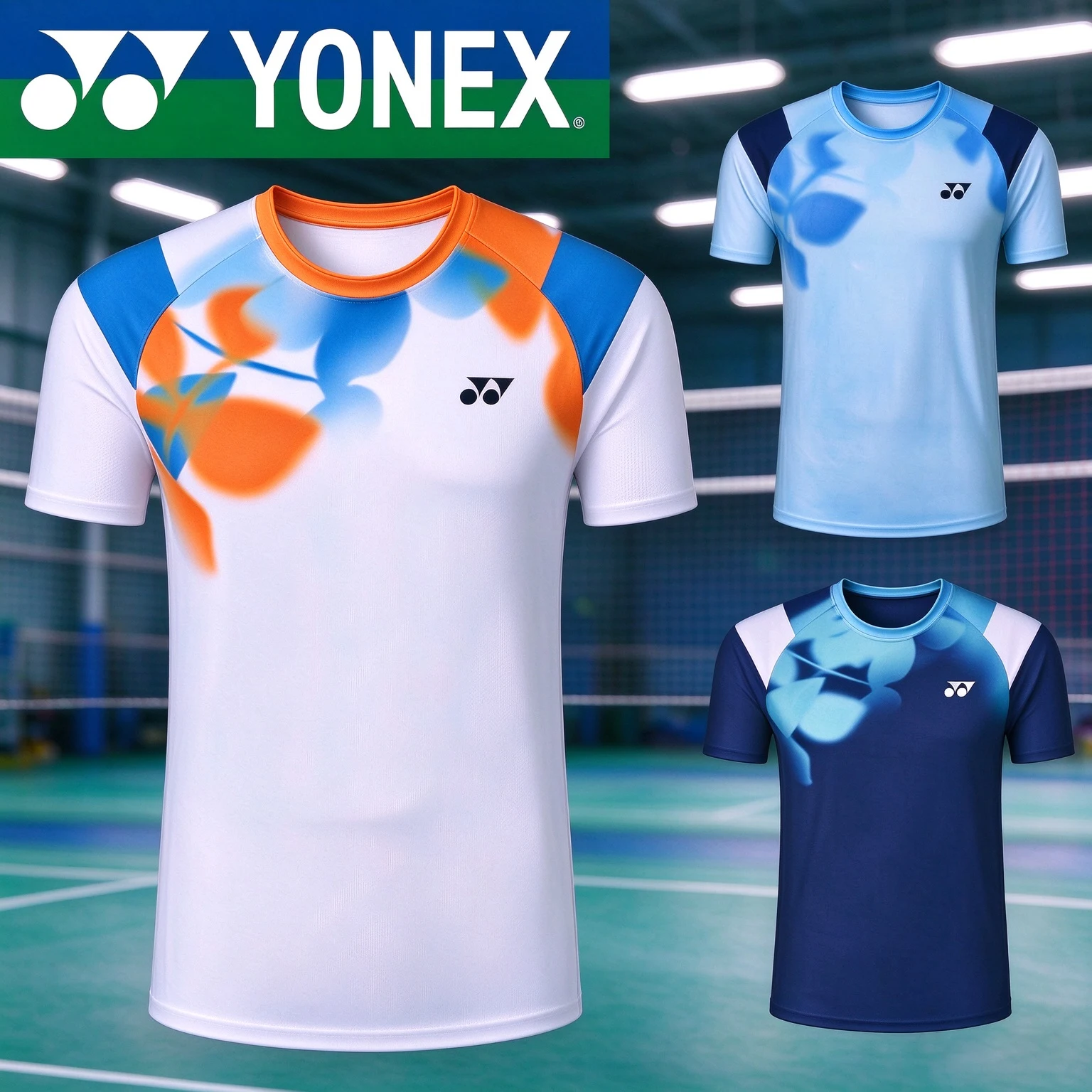 YONEX Badminton Short Sleeve Moisture-Wicking Breathable Training Sports Sweat-Absorbing Competition Uniform