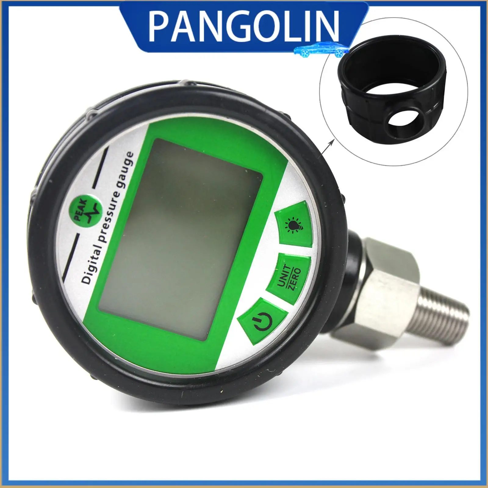

PANGOLIN Digital Pressure Gauge -0.1-100MPA/14500PSI IP65 High Accuracy Pressure Meter with G1/2 Interface for Hydraulic