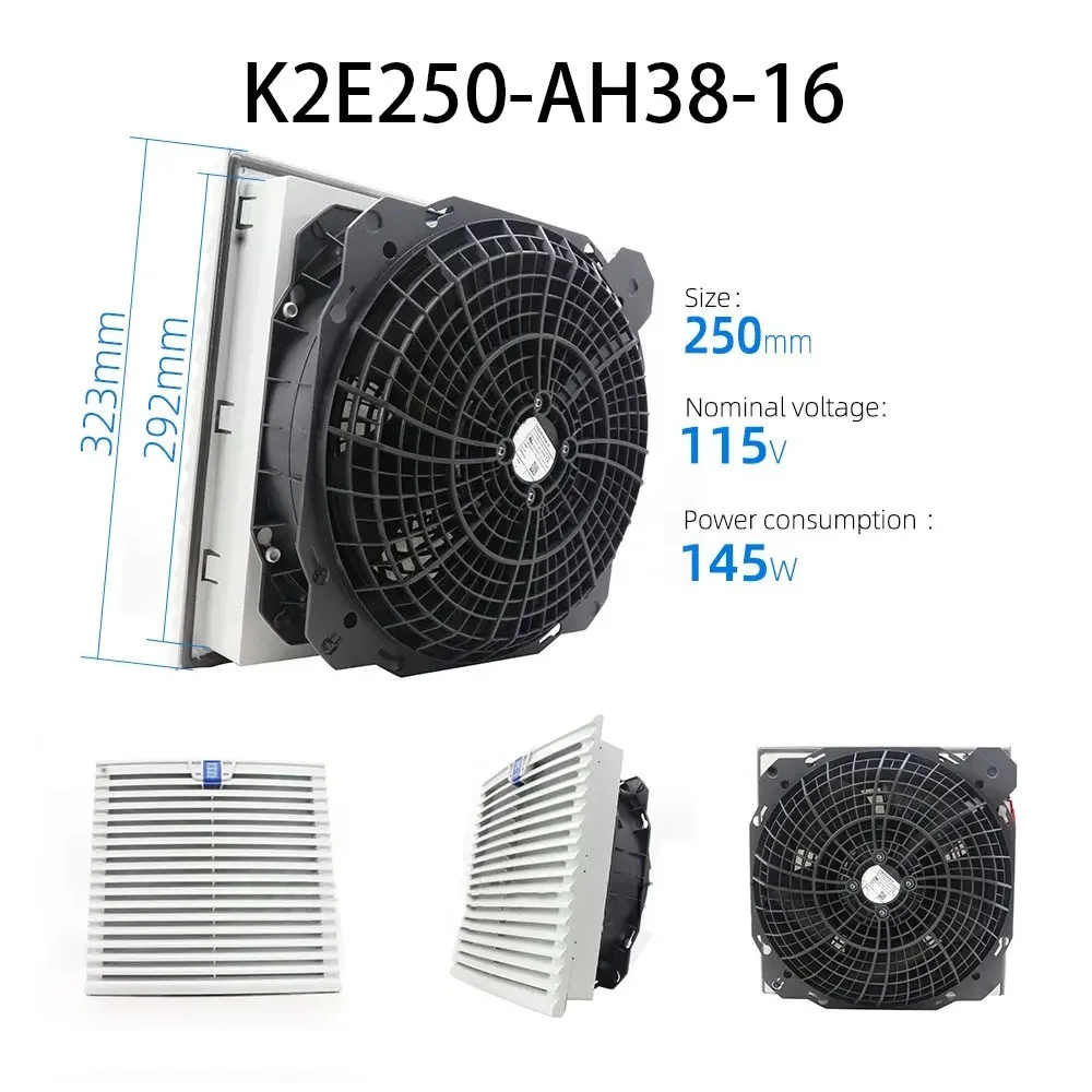 Cabinet Filter Fan K2E250-AH38-16 AC 115V 100/145W Factory wholesale Fully Tested