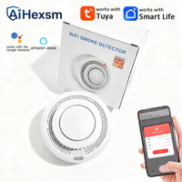 85DB Tuya WiFi Smoke Detector Sensor Wireless Fire Alarm Home Kitchen High Sensitivity Safety Protection System Smart Life APP