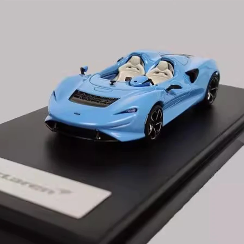 Lcd 1/64 mclaren elva conversível supercarro britânico liga modelo de carro simulação estática sala exibição carros modelo menino presente aniversário