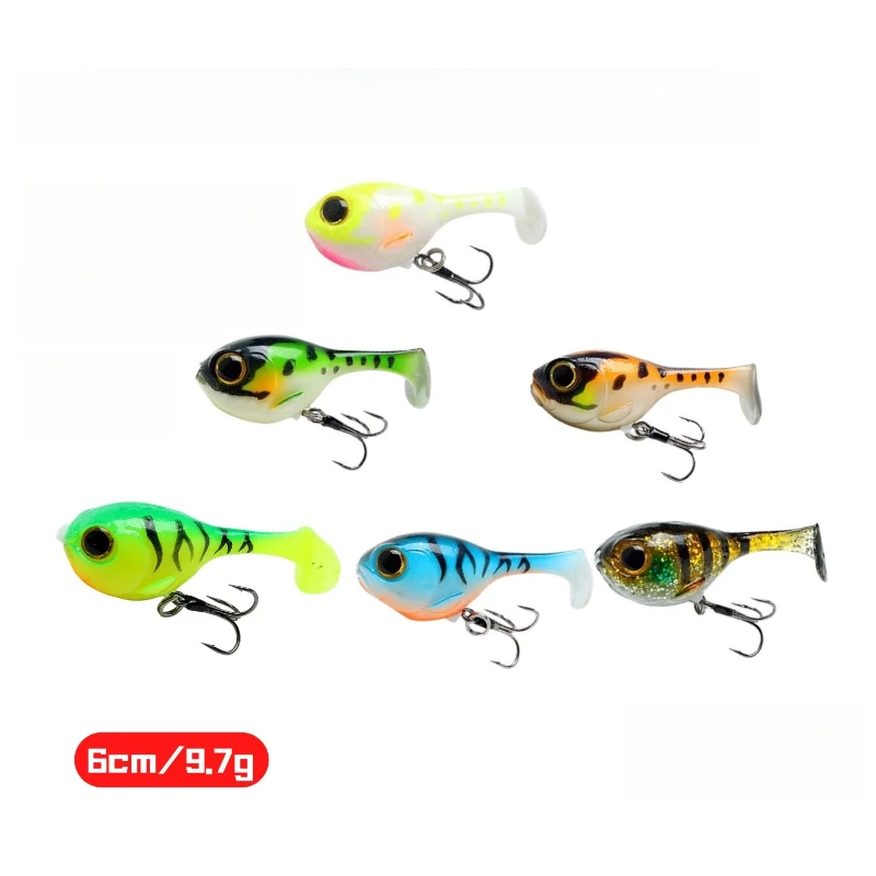 

3pcs 6cm/9.7g High Quality Soft Lure Artificial Silicone Bait with Hook for All Fish Fishing Tacklesea Fishing Oft Bait