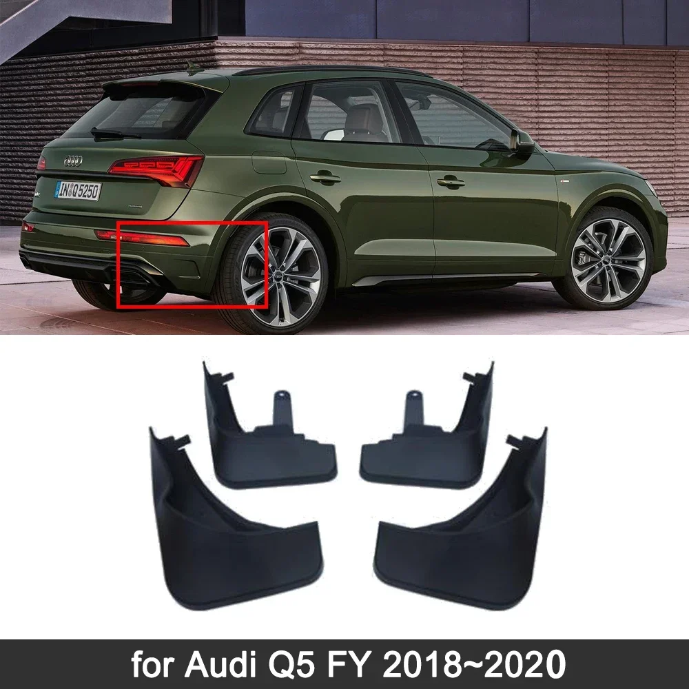 for Audi Q5 FY Sport 2018 2019 2020 2021 MudFlaps Mudguards Splash Guards Fender Flare Auto Front Wheel Car Accessories 80A 2 II