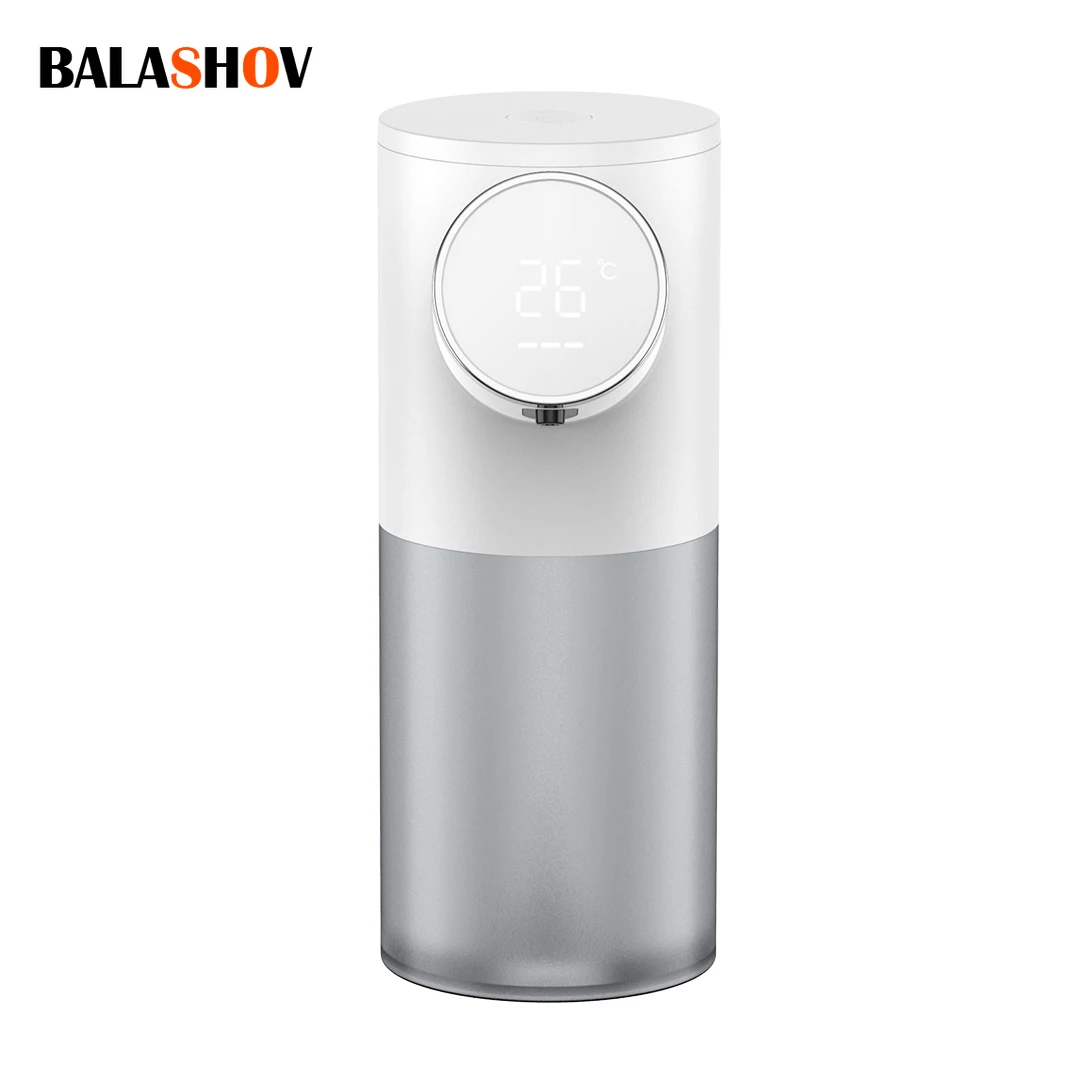 Automatic Liquid Soap Dispenser Touchless Sensor Foam Machine with Temperature Display USB Rechargeablefor Bathroom Equipment